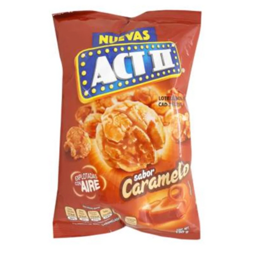 Palomitas caramelo explotadas act II 110g pza