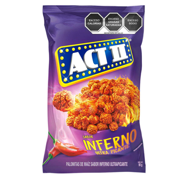 Palomitas infierno ultrapicante act II 94g pza