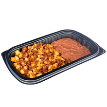 Papas con chorizo y frijol pza.