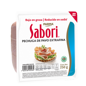 Pechuga de pavo sabori 250gr pza