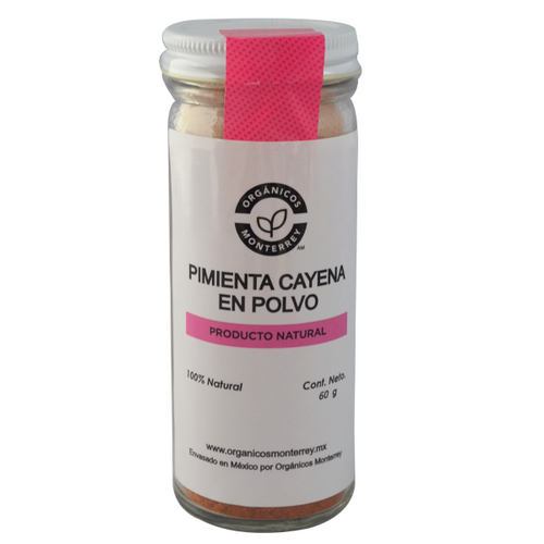 Pimienta cayena orgánicos monterrey 60g pza