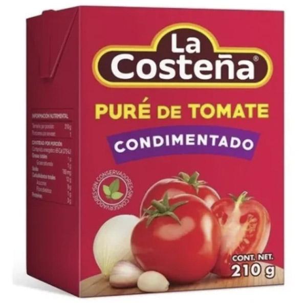 Pure de tomate cond la costeña 210 gr pza