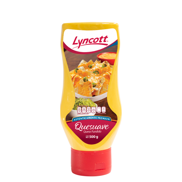Queso amarillo fundido exp natural lyncott 500gr pza