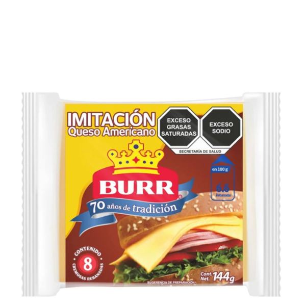 Queso americano burr 151gr pza