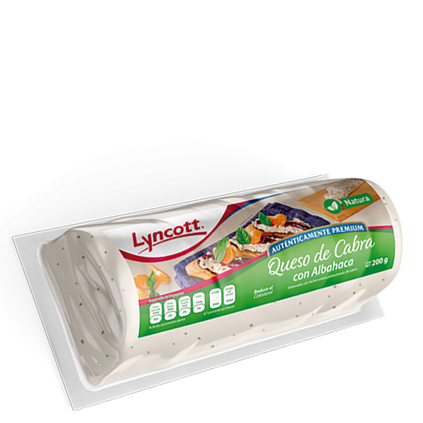 Queso de cabra con albahacar lyncott 200gr
