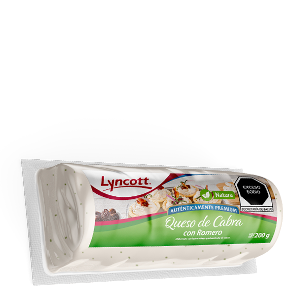 Queso de cabra con romero lyncott 200gr