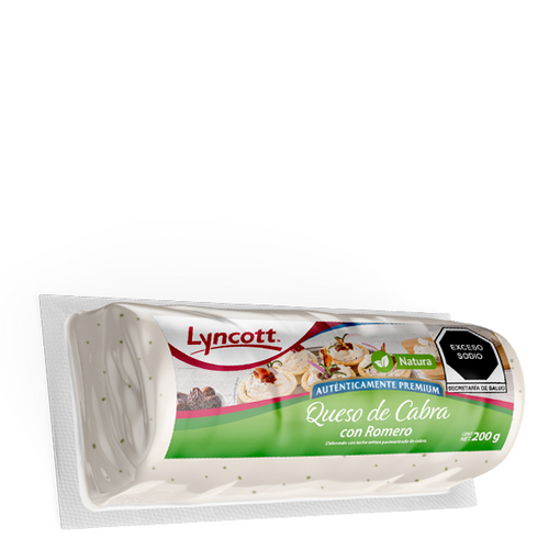 Queso de cabra con romero lyncott 200gr pza