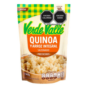Quinoa y arroz integral prec. verde valle 140gr pza