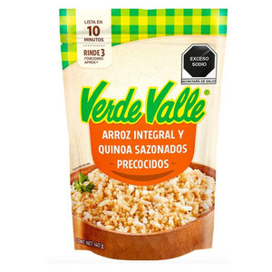 Quinoa y arroz integral sazonado prec. verde valle 140gr pza