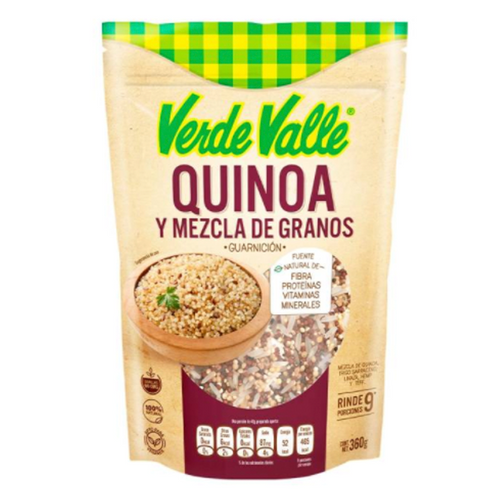 Quinoa y mezcla de granos verde valle 360gr pza