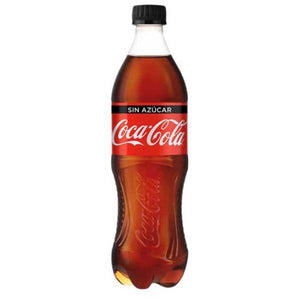 Refresco coca cola sin azucar 600ml pza