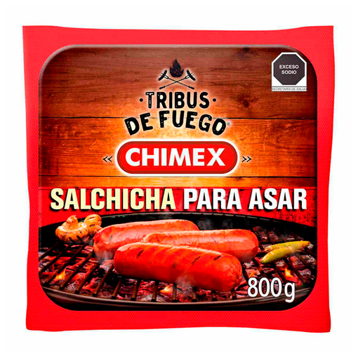 Salchicha para asar chimex 800gr pza