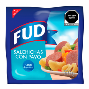 Salchicha pavo turkey fud 500gr pza