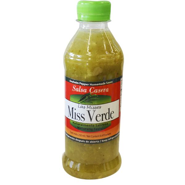 Salsa casera la verde mis chiles 250 gr pza