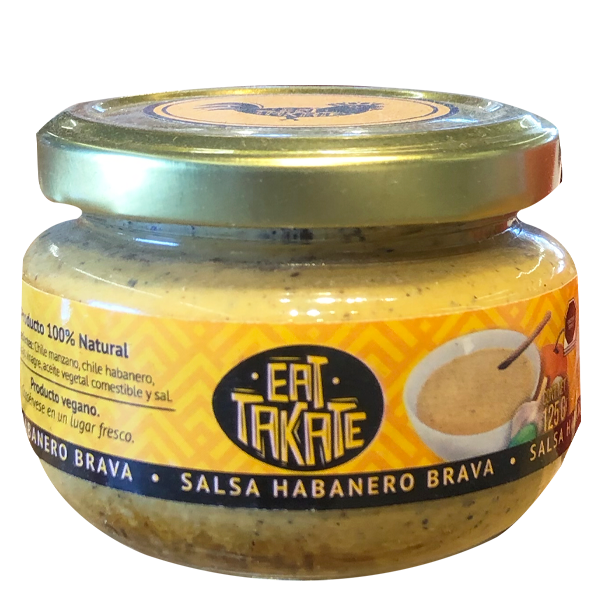 Salsa chile habanero brava eat-takate 125gr pza