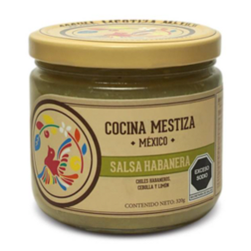 Salsa habanera estilo yucatán cocina mestiza 320gr pza