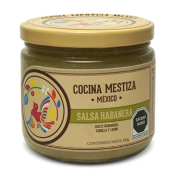 Salsa habanera estilo yucatán cocina mestiza 320gr pza