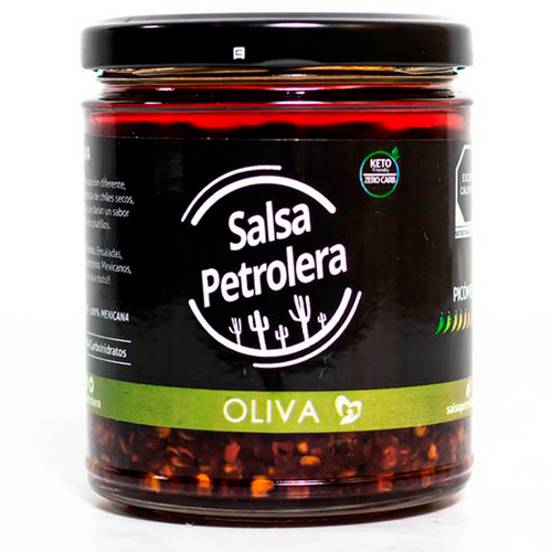 Salsa macha en aceite de oliva petrolera 266gr pza