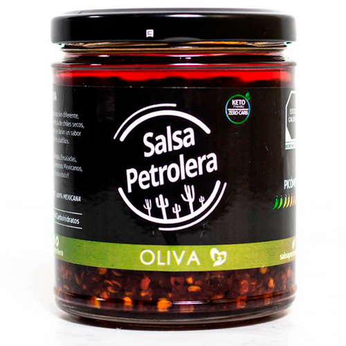 Salsa macha de oliva petrolera 266gr pza