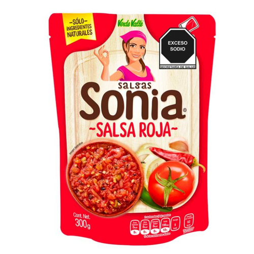 Salsa roja sonia verde valle 300gr pza