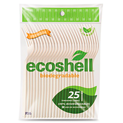 Tenedor jumbo bio ecoshell c/25pzas