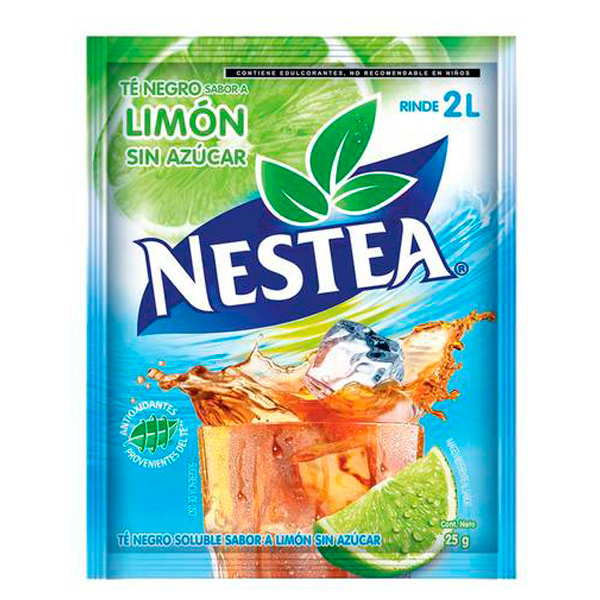 Te negro sabor limon  en polvo nestea 25gr