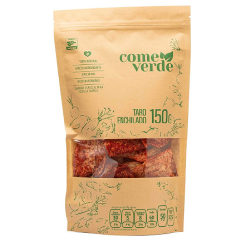 Taro enchilado chips come verde 150gr pza