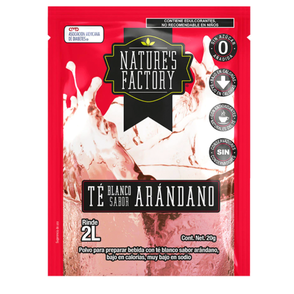 Té en polvo natures factory varios sabores pza