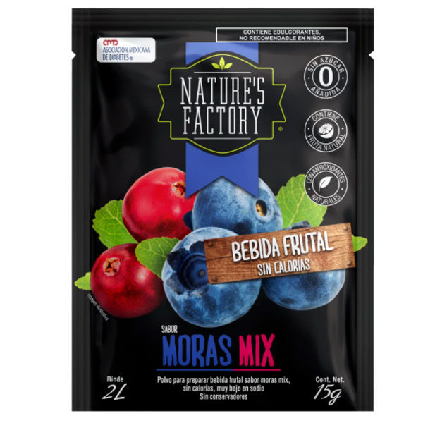 Té frutal en polvo natures factories varios sabores pza