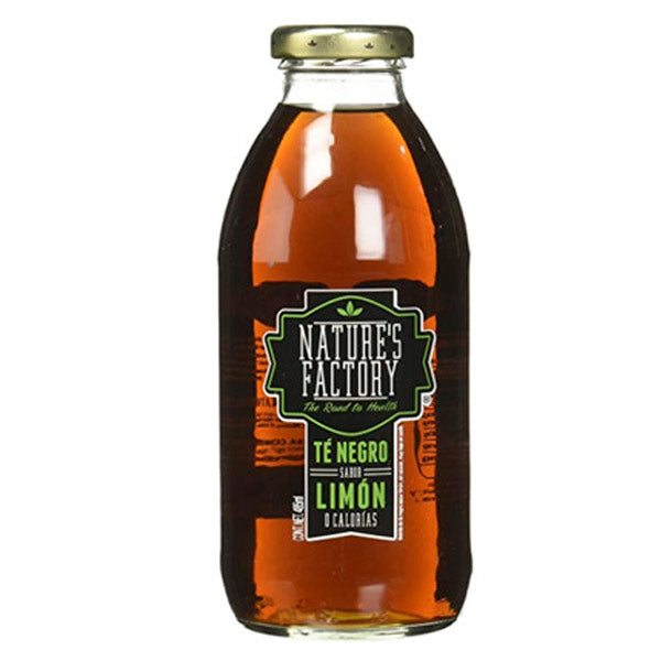 Te negro limon natures factory sin azucar 485 ml pza