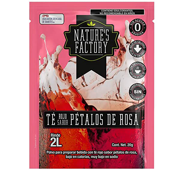 Té en polvo natures factory varios sabores pza