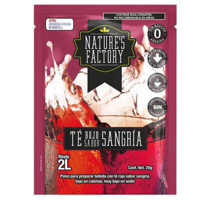 Té en polvo natures factory varios sabores pza