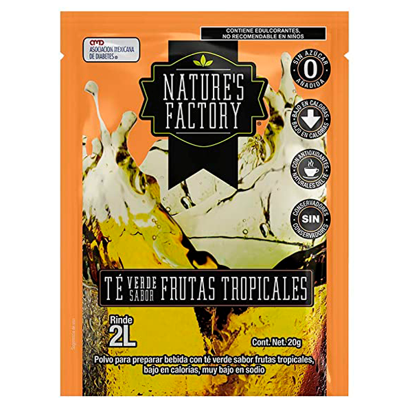 Té en polvo natures factory varios sabores pza