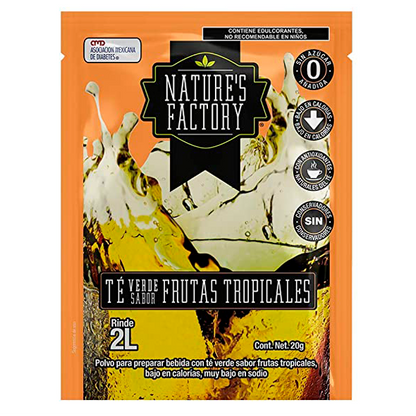 Té en polvo natures factory varios sabores pza