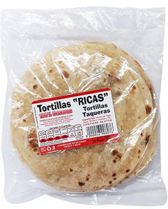 Tortillas de harina taquera ricas c/20pz pza