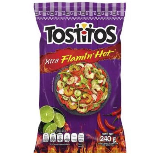 Tostitos flamin hot sabritas 175gr pza