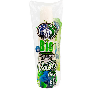 Vaso n.8 liquido frio biodegradable reyma 50 pzas