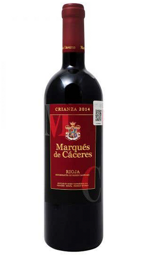 Vino tinto marques de caceres crianza 750 ml pza