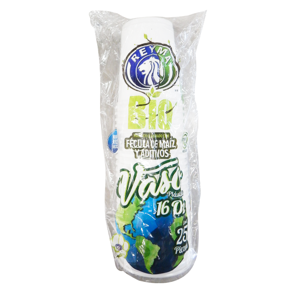 Vaso No. 16 líquido frío biodegradable reyma