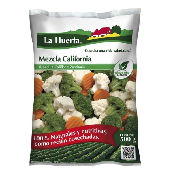 Verduras cong. California la huerta pza