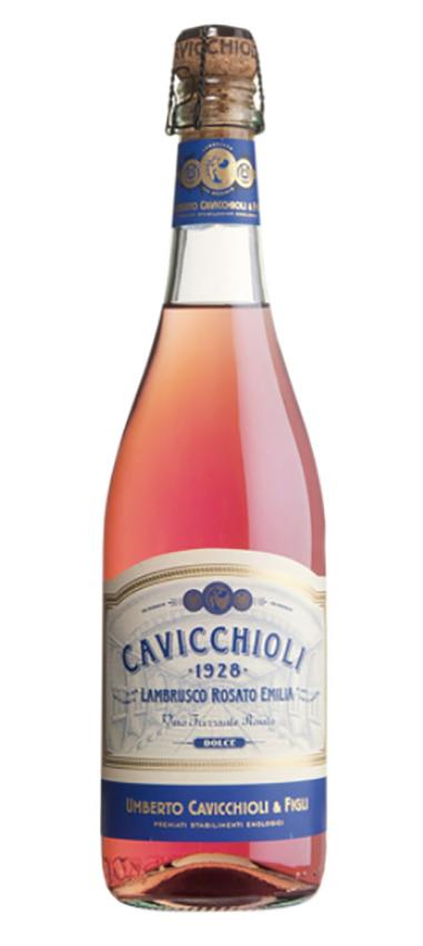 Vino rosado lambrusco caviccioli 750 ml pza