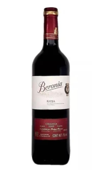 Vino tinto beronia crianza 750 ml pza