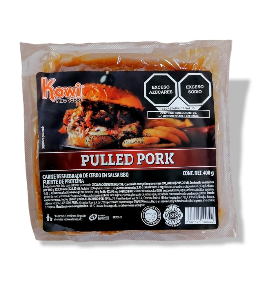 Pulled pork kowi 400 gr pza