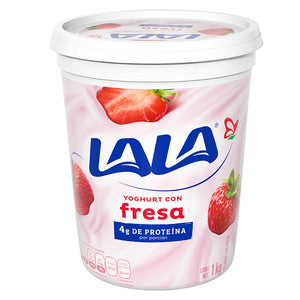 Yogurt batido fresa lala 1 kg pza
