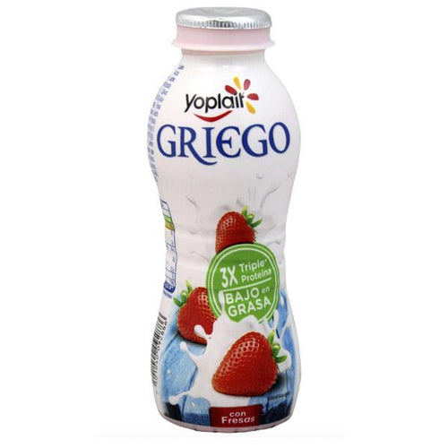 Yogurt p/beber fresa griego 220gr pza