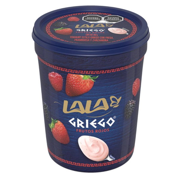 Yogurth griego frutos rojos lala 900g pza