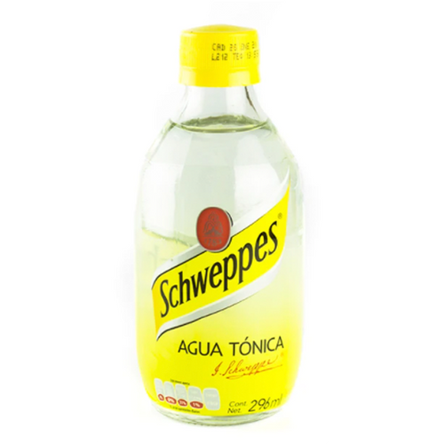 Agua tónica schweppes 296ml pza