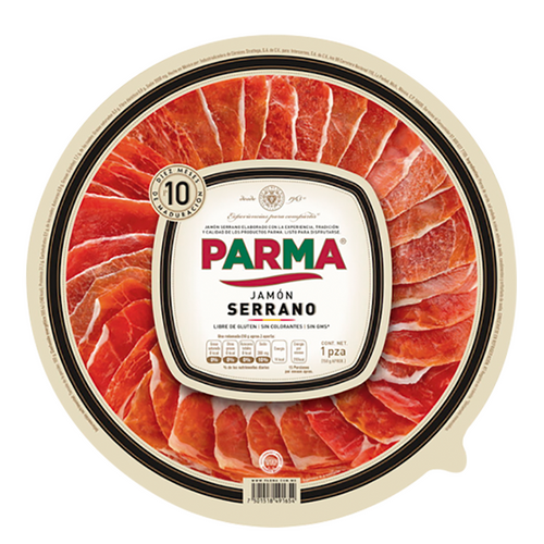 Deli charola serrano parma 150gr pza