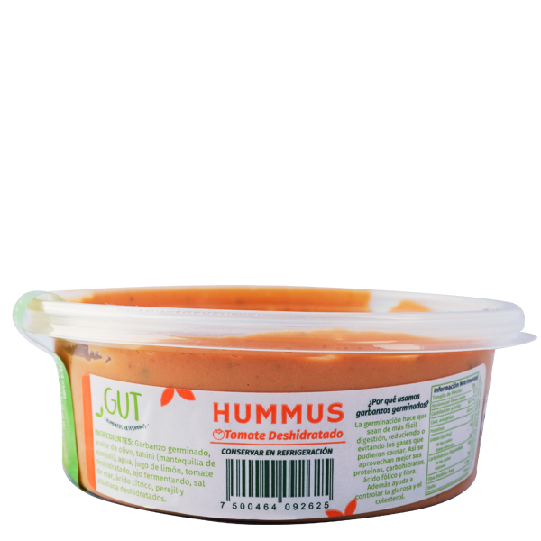 Hummus tomate deshidratado gut 200gr pza