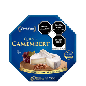 Queso camembert port bleu 125gr pza